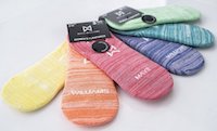 Maye Williams flexforce flexforce-no-show-socks rainbow colors