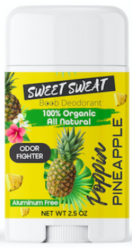 poppin pineapple boob deodorant from sweet sweat