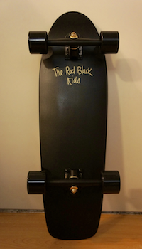 a skateboard from the rad black kids